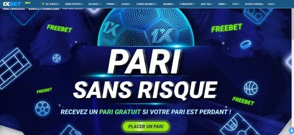 Vérifiez les cotes des paris gratuits sur 1xbet