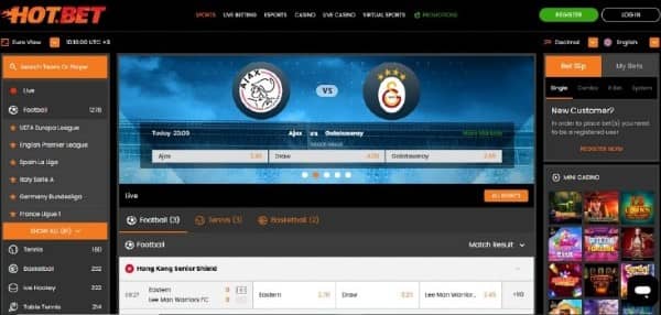 Check odds on Hot.Bet