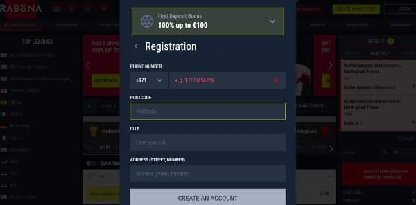 How to Open an Account at Rabona