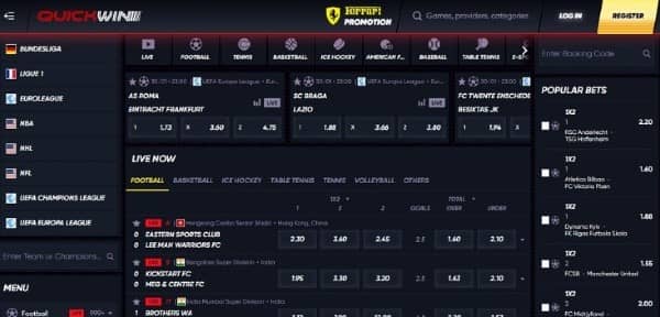 Check odds on Quickwin