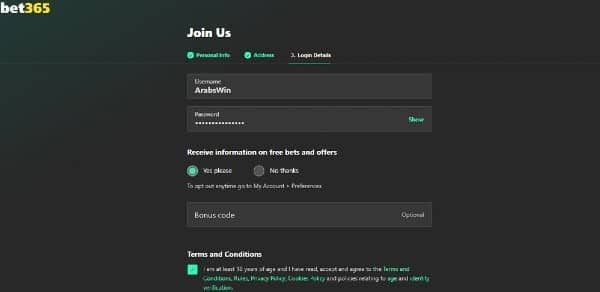How to Open an Account at bet365
